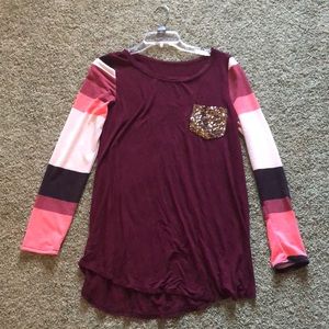 Light multicolored shirt